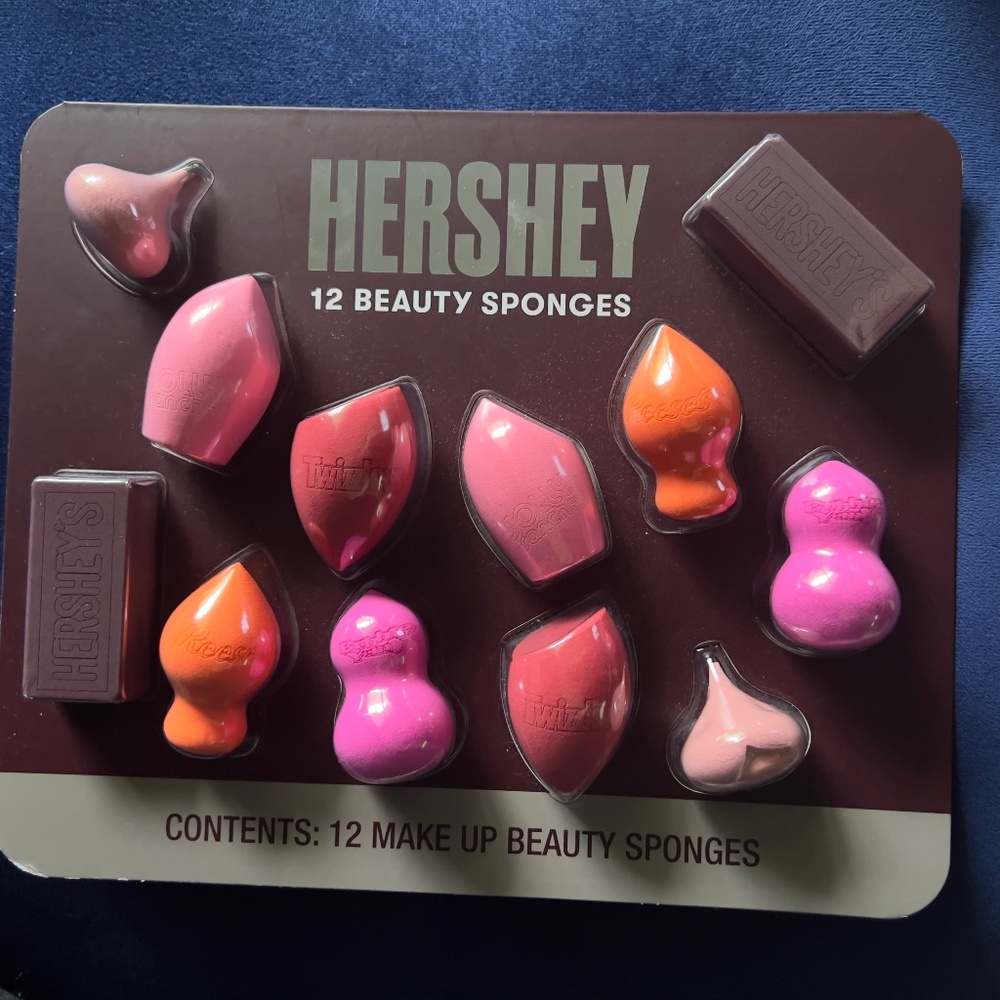 NEW Hershey Beauty Blenders 12 Piece Set MakeUp Sponges Candy Teizzlwrs Hershey